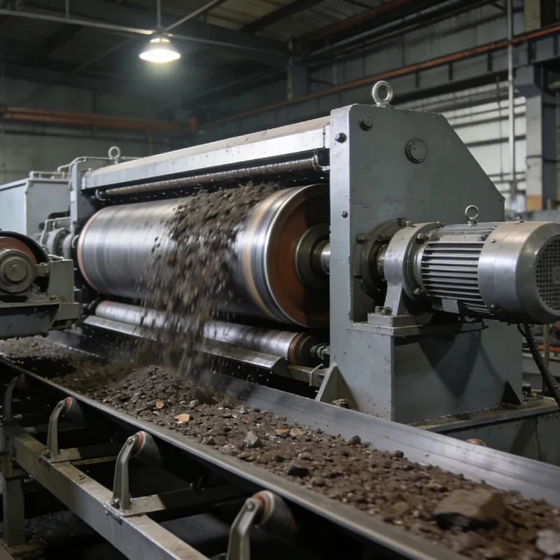 Сильный магнитный валковый сепаратор.3